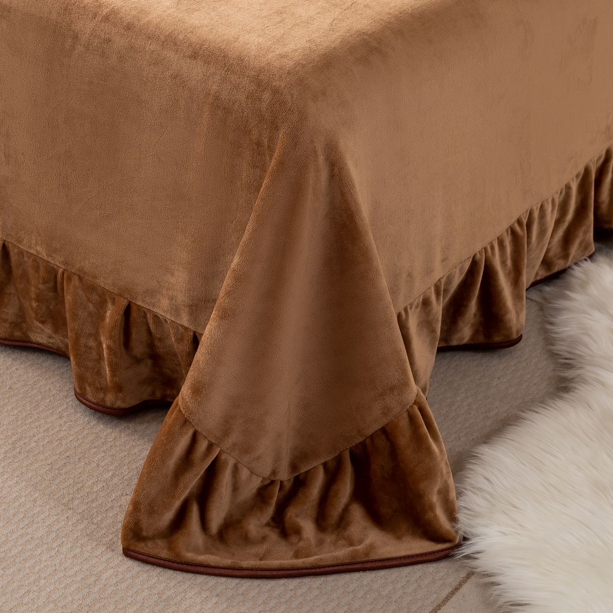 91家纺网 家纺一手货源 找家纺 （总）念家居 2025新款高克重牛奶绒四件套保暖四件套直播爆款电商爆款