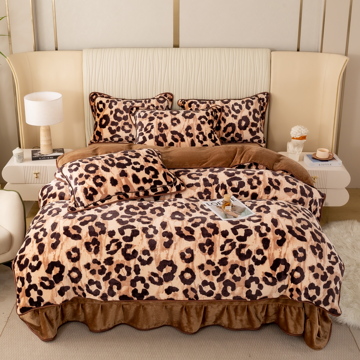 91家纺网 家纺一手货源 找家纺 （总）念家居 2025新款高克重牛奶绒四件套保暖金貂绒四件套直播爆款