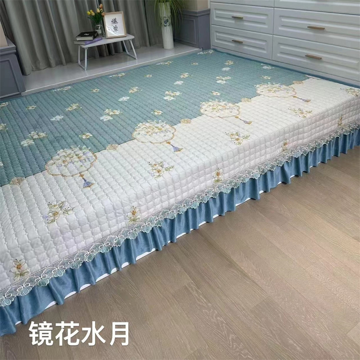 91家纺网 家纺一手货源 找家纺 （总）铭源榻榻米炕盖 新款水晶绒双面榻榻米炕盖