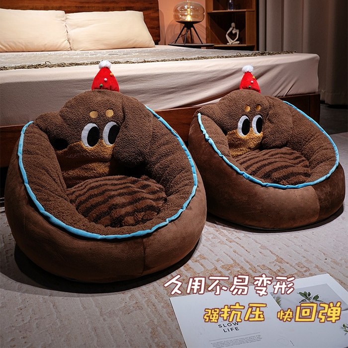 91家纺网 家纺一手货源 找家纺 （总）仟亿莱 2025新款腊肠狗半包围蒲团坐垫