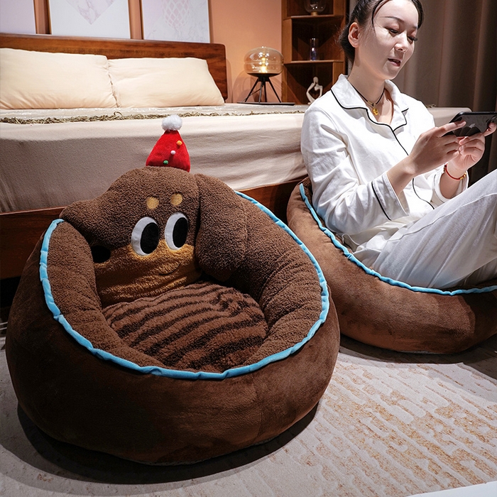 91家纺网 家纺一手货源 找家纺 （总）仟亿莱 2025新款腊肠狗半包围蒲团坐垫