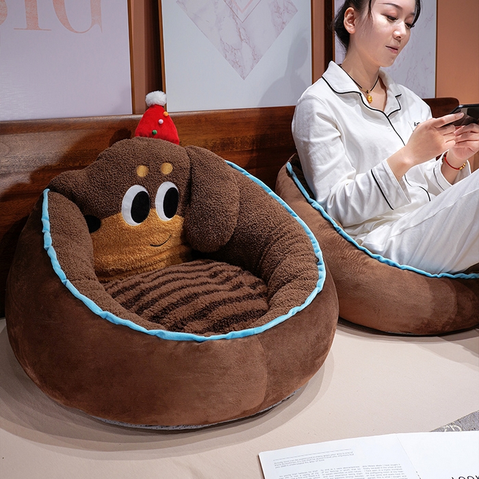 91家纺网 家纺一手货源 找家纺 （总）仟亿莱 2025新款腊肠狗半包围蒲团坐垫