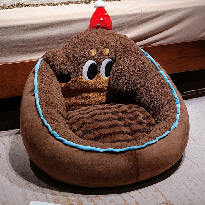 91家纺网 家纺一手货源 找家纺 （总）仟亿莱 2025新款腊肠狗半包围蒲团坐垫