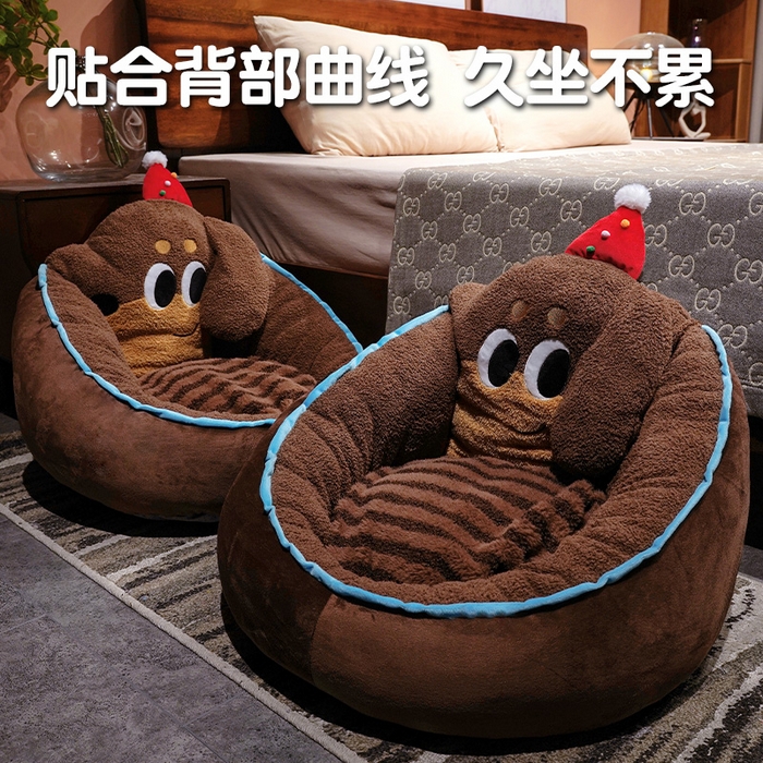 91家纺网 家纺一手货源 找家纺 （总）仟亿莱 2025新款腊肠狗半包围蒲团坐垫