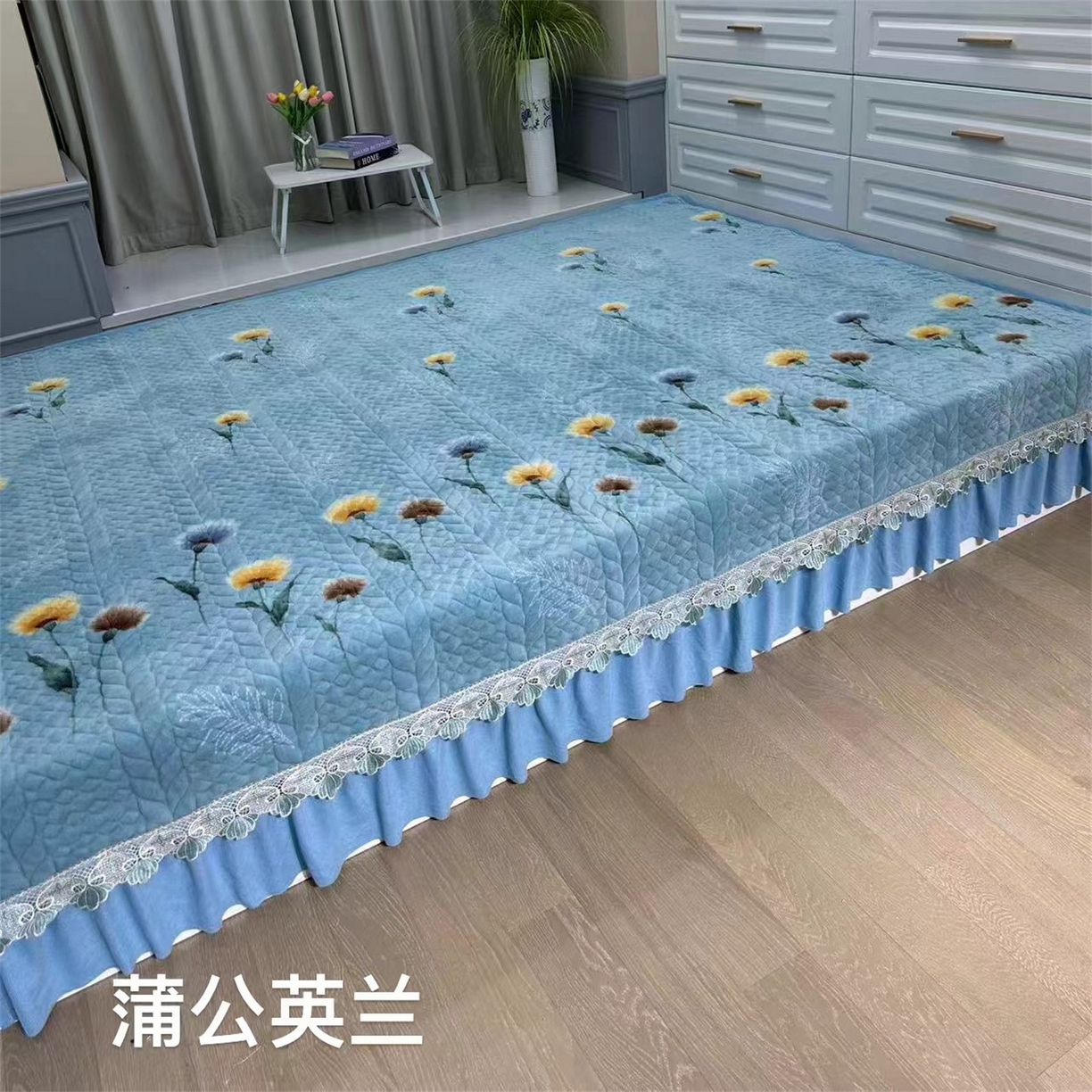 91家纺网 家纺一手货源 找家纺 （总）铭源榻榻米炕盖 新款水晶绒双面榻榻米炕盖