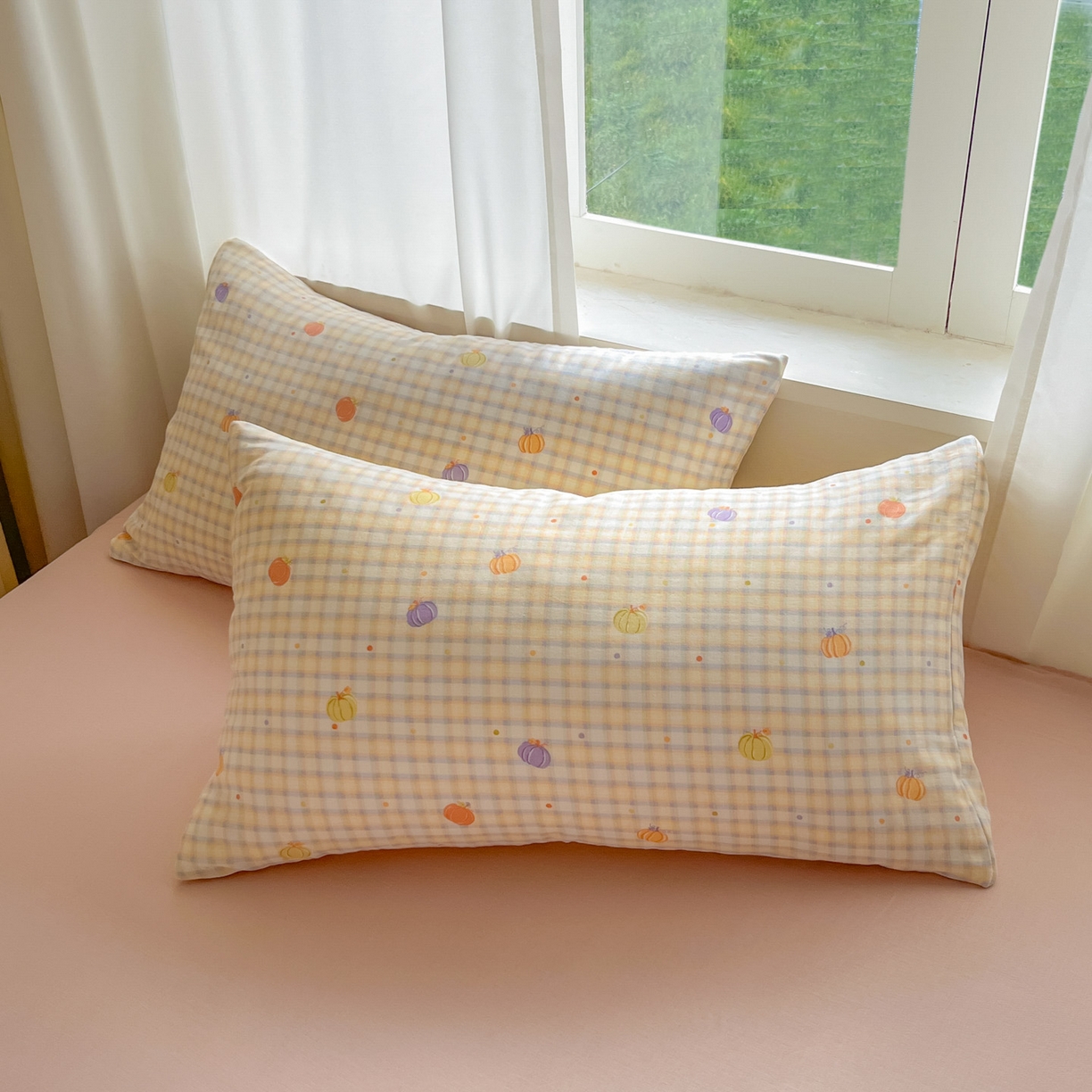 91家纺网 家纺一手货源 找家纺 （总）一比一家纺 2025新款全棉双层纱四件套