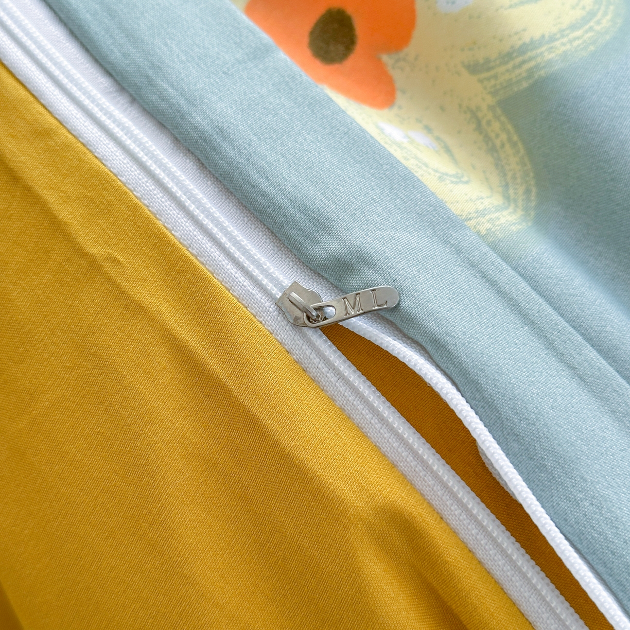 91家纺网 家纺一手货源 找家纺 曼璐家纺 2025新款碎花双拼水洗棉四件套学生宿舍三件套单双人被套和床笠款-床单床笠套件 闭月羞花