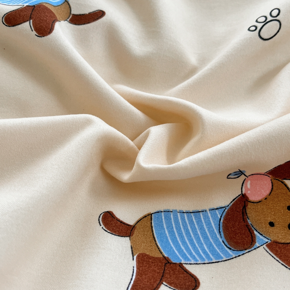 91家纺网 家纺一手货源 找家纺 曼璐家纺 2025新款碎花双拼水洗棉四件套学生宿舍三件套单双人被套和床笠款-床单床笠套件 旺仔