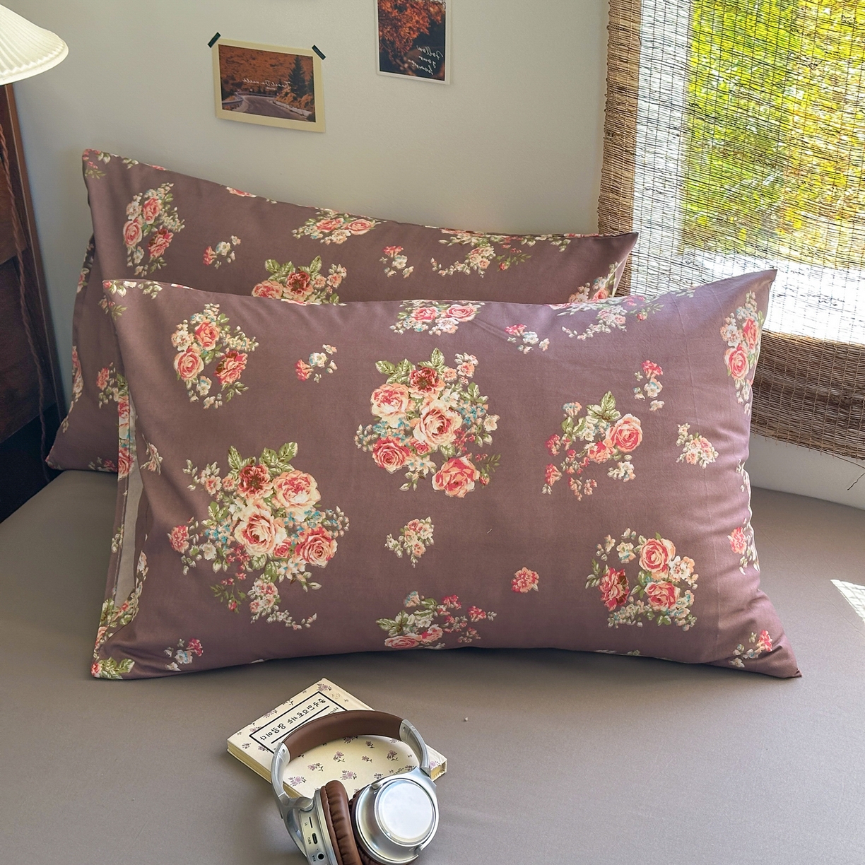 91家纺网 家纺一手货源 找家纺 曼璐家纺 2025新款碎花双拼水洗棉四件套学生宿舍三件套单双人被套和床笠款-床单床笠套件 莱茵湖