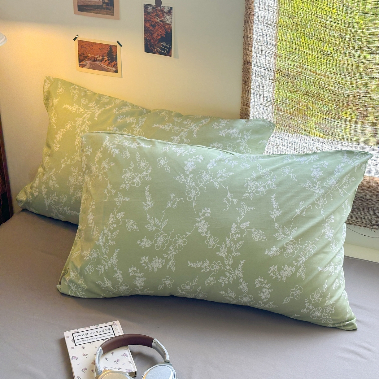 91家纺网 家纺一手货源 找家纺 曼璐家纺 2025新款碎花双拼水洗棉四件套学生宿舍三件套单双人被套和床笠款-床单床笠套件 缦花