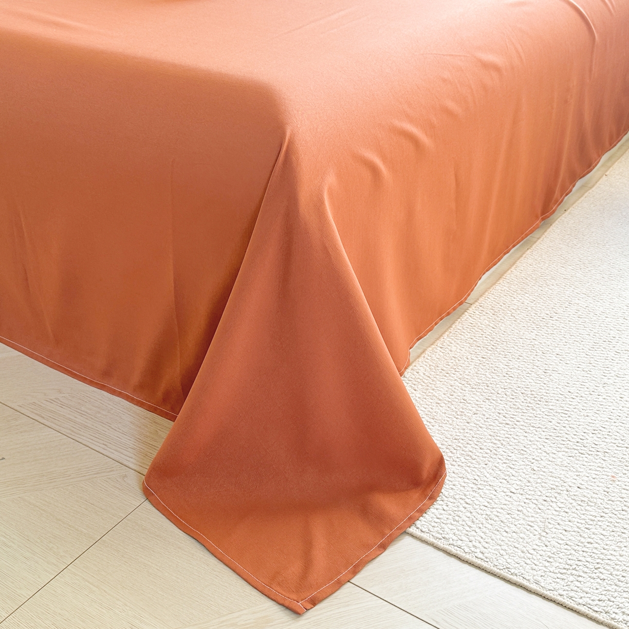 91家纺网 家纺一手货源 找家纺 曼璐家纺 2025新款碎花双拼水洗棉四件套学生宿舍三件套单双人被套和床笠款-床单床笠套件 玫瑰之约