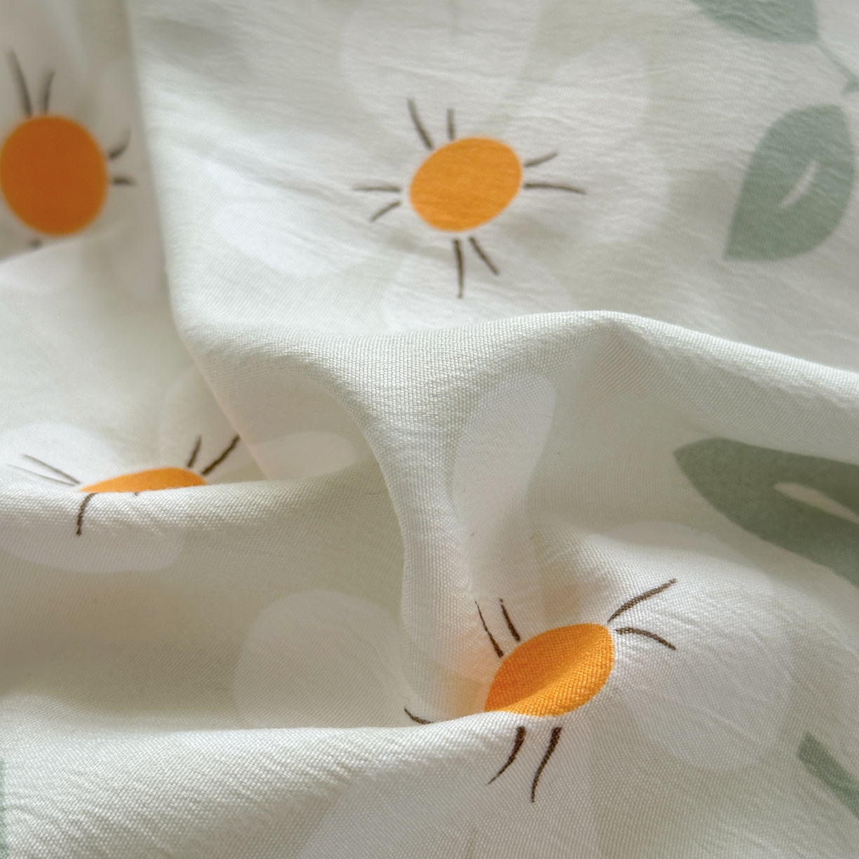 91家纺网 家纺一手货源 找家纺 曼璐家纺 2025新款碎花双拼水洗棉四件套学生宿舍三件套单双人被套和床笠款-床单床笠套件 趣味花园