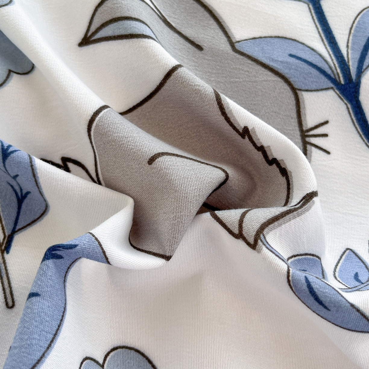 91家纺网 家纺一手货源 找家纺 曼璐家纺 2025新款碎花双拼水洗棉四件套学生宿舍三件套单双人被套和床笠款-床单床笠套件 欣欣向荣