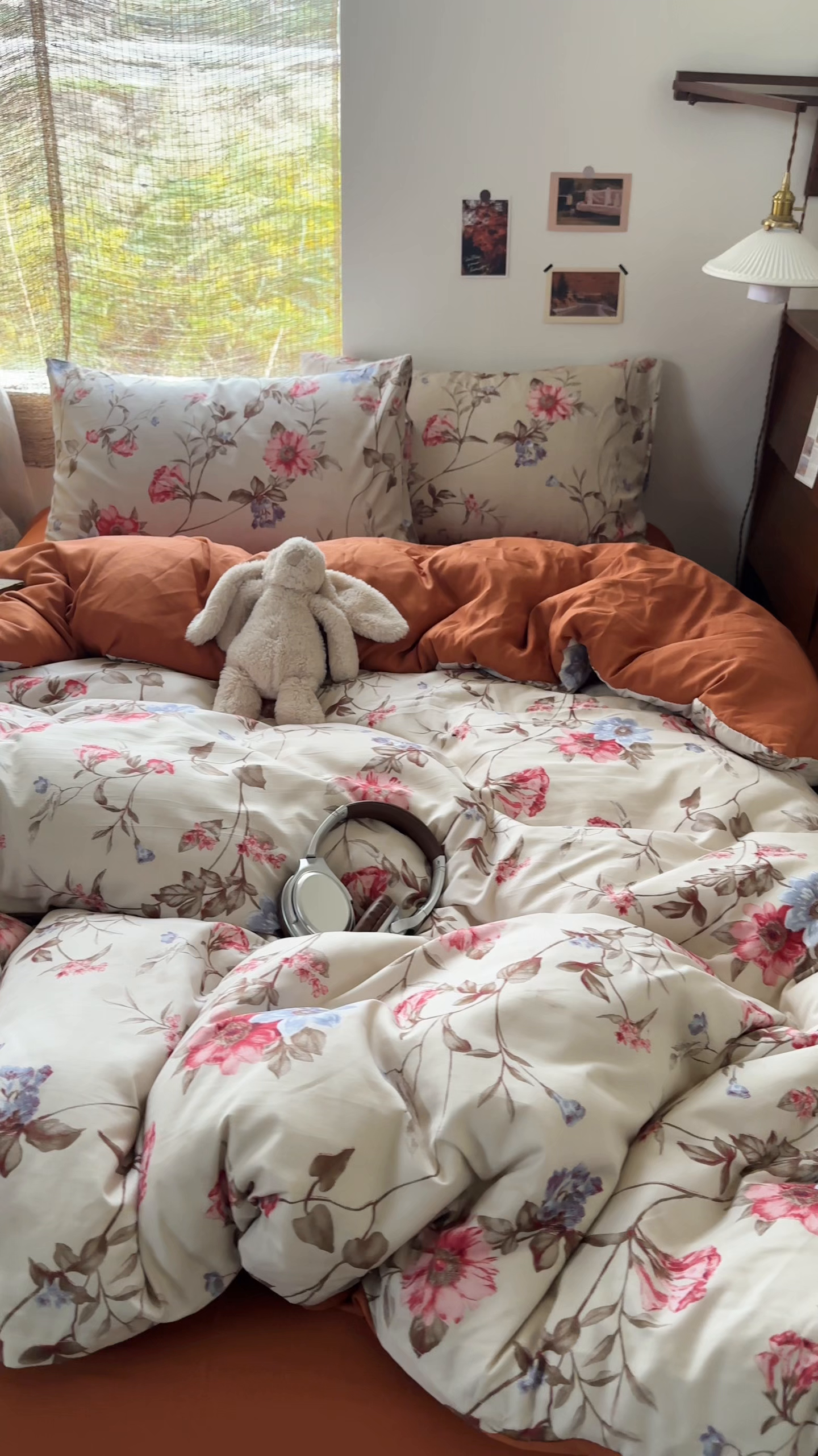 91家纺网 家纺一手货源 找家纺 曼璐家纺 2025新款碎花双拼水洗棉四件套学生宿舍三件套单双人被套和床笠款-床单床笠套件 玫瑰之约