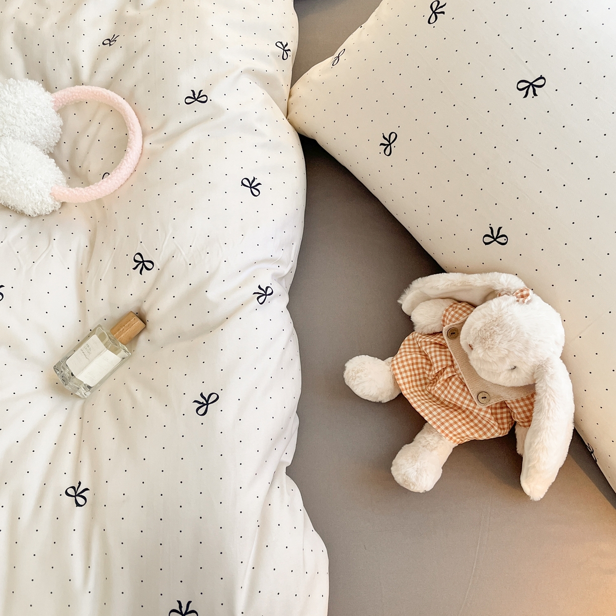 91家纺网 家纺一手货源 找家纺 曼璐家纺 2025新款碎花双拼水洗棉四件套学生宿舍三件套单双人被套和床笠款单被套 可颂-米