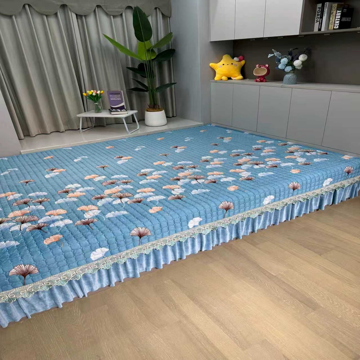 91家纺网 家纺一手货源 找家纺 （总）铭源榻榻米炕盖 新款水晶绒双面榻榻米炕盖