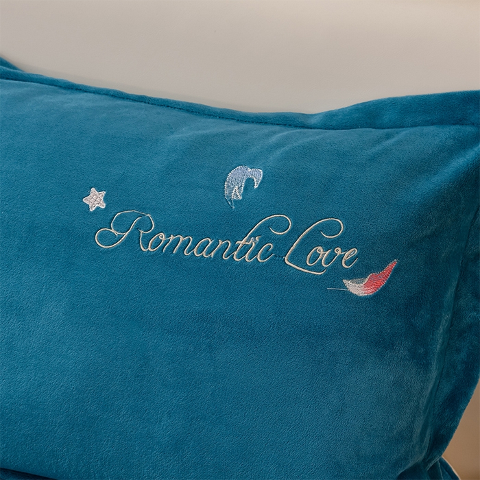 91家纺网 家纺一手货源 找家纺 绒小宣  2025新款加厚牛奶绒刺绣花保暖四件套-花开富贵提供买家秀 花开富贵-宝石蓝