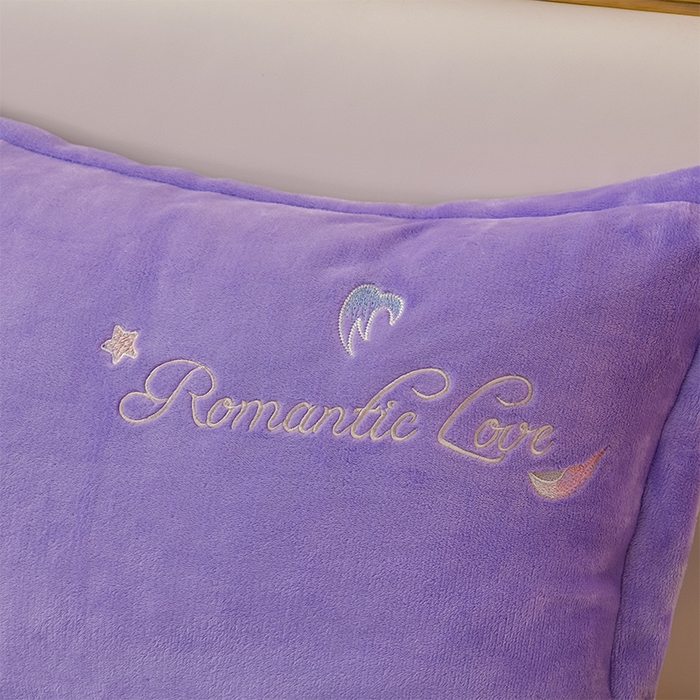 91家纺网 家纺一手货源 找家纺 绒小宣  2025新款加厚牛奶绒刺绣花保暖四件套-花开富贵提供买家秀 花开富贵-紫色