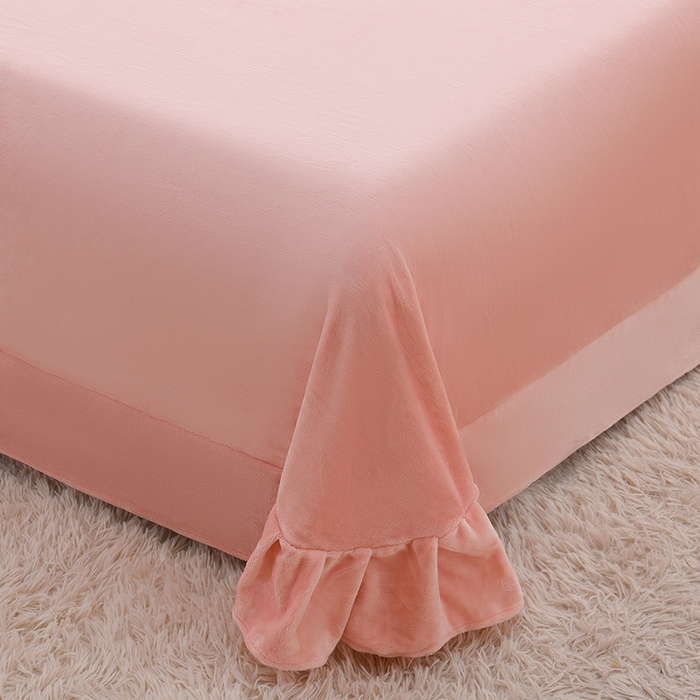 91家纺网 家纺一手货源 找家纺 绒小宣  2025新款加厚牛奶绒刺绣花保暖四件套-花开富贵提供买家秀 花开富贵-浅粉