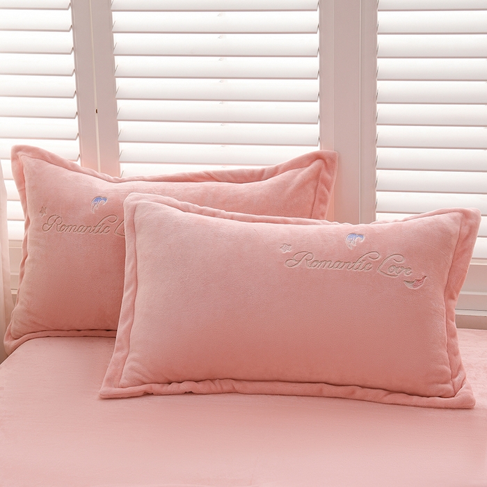 91家纺网 家纺一手货源 找家纺 绒小宣  2025新款加厚牛奶绒刺绣花保暖四件套-花开富贵提供买家秀 花开富贵-浅粉