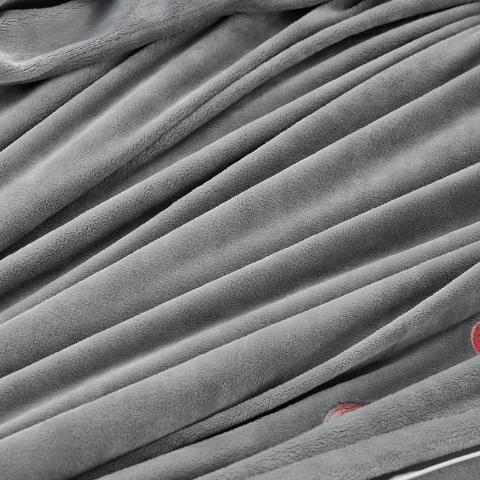 91家纺网 家纺一手货源 找家纺 绒小宣  2025新款加厚牛奶绒刺绣花保暖四件套-花开富贵提供买家秀 花开富贵-高级灰