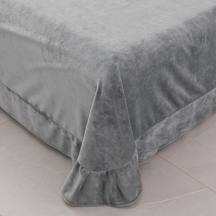 91家纺网 家纺一手货源 找家纺 绒小宣  2025新款加厚牛奶绒刺绣花保暖四件套-花开富贵提供买家秀 花开富贵-高级灰