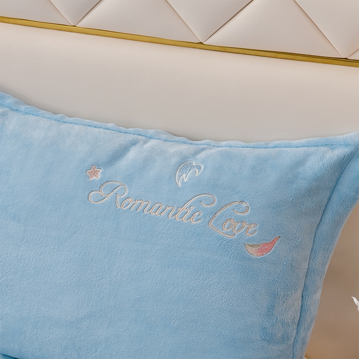 91家纺网 家纺一手货源 找家纺 绒小宣  2025新款加厚牛奶绒刺绣花保暖四件套-花开富贵提供买家秀 花开富贵-天兰色