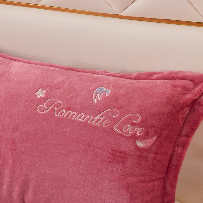 91家纺网 家纺一手货源 找家纺 绒小宣  2025新款加厚牛奶绒刺绣花保暖四件套-花开富贵提供买家秀 花开富贵-豆沙色