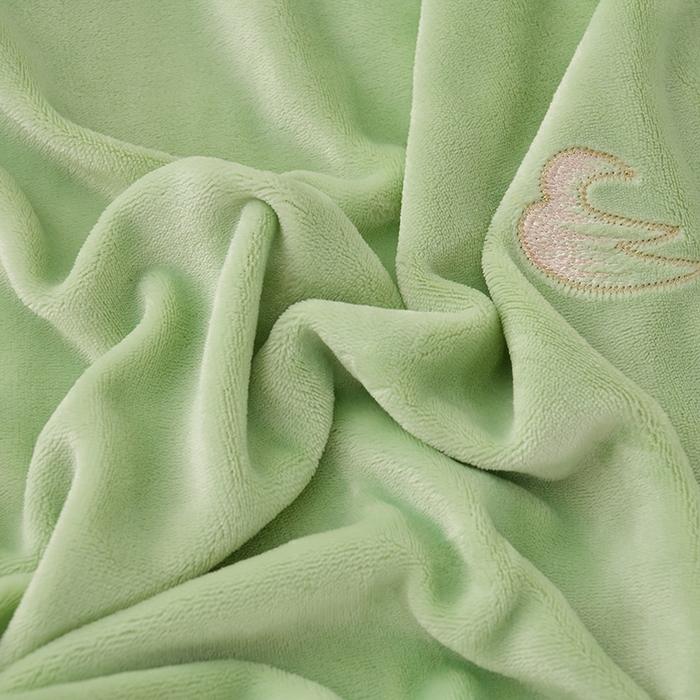 91家纺网 家纺一手货源 找家纺 绒小宣  2025新款加厚牛奶绒刺绣花保暖四件套-花开富贵提供买家秀 花开富贵-抹茶绿