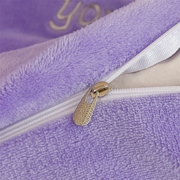 91家纺网 家纺一手货源 找家纺 绒小宣 2025新A类牛奶绒贴布绣四件套-花语 花语-浅夏紫