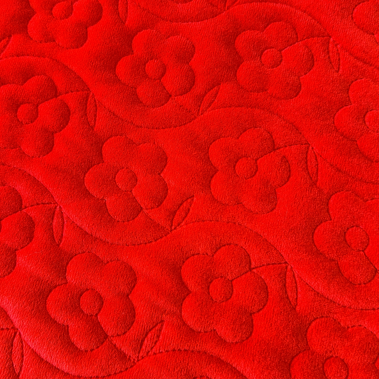 91家纺网 家纺一手货源 找家纺 情恒家纺 2025新款宝宝绒床盖三四件套玫瑰盛典 玫瑰盛典 中国红