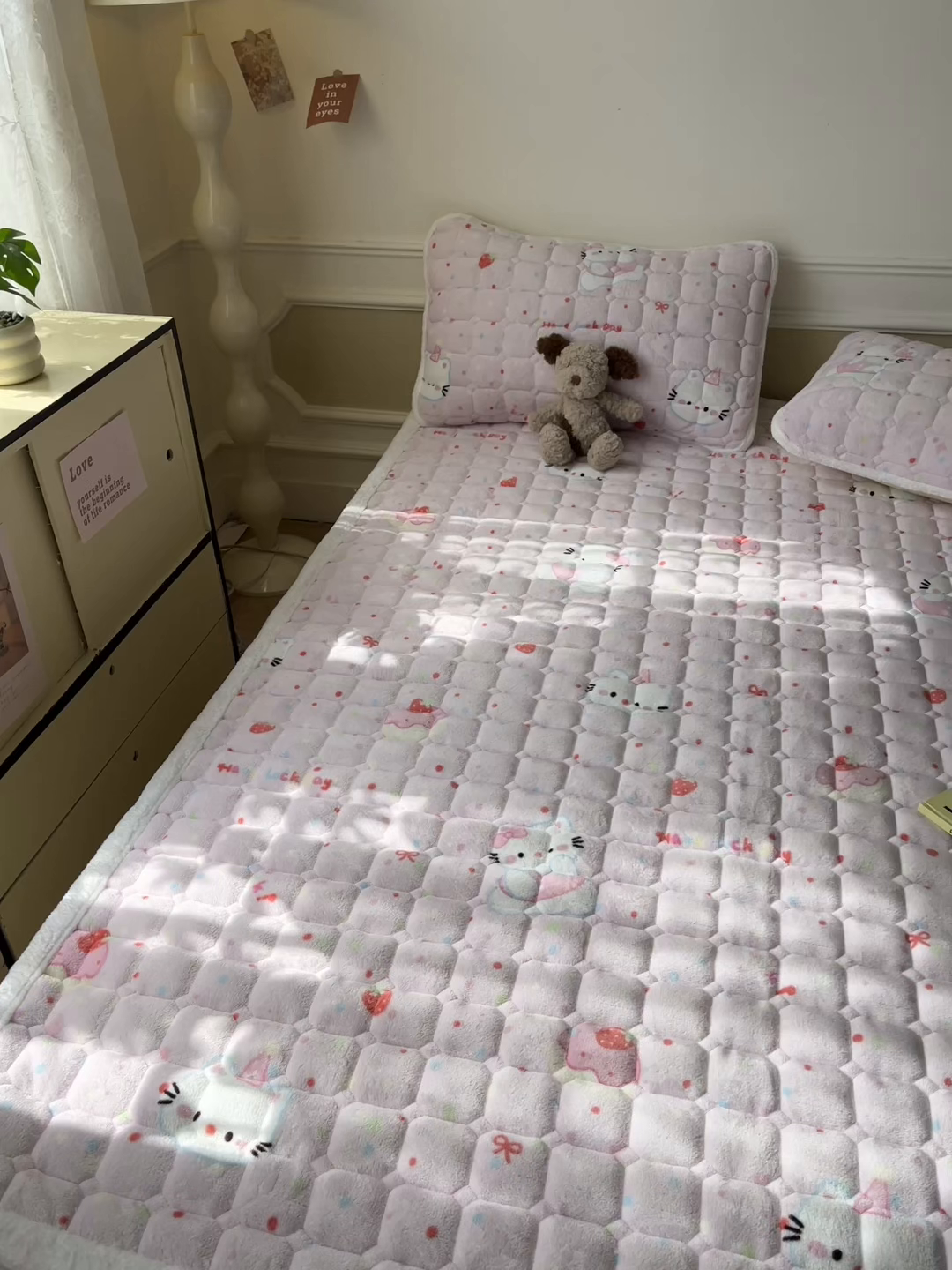 91家纺网 家纺一手货源 找家纺 （总）美澳家纺 2025新款印花牛奶绒加厚夹棉床褥床垫