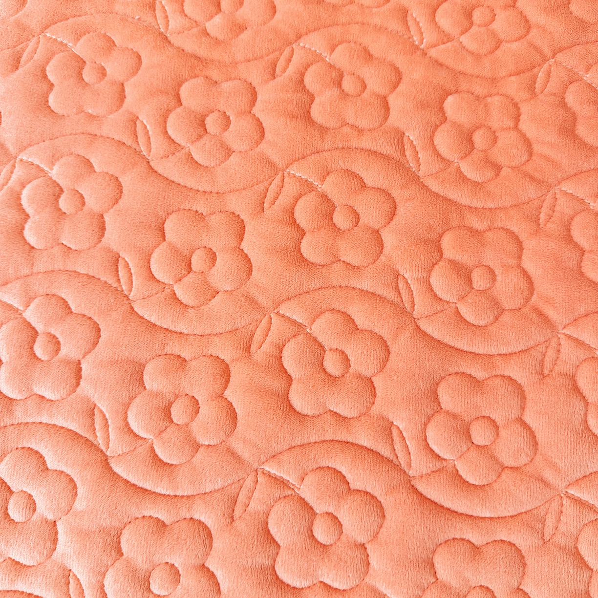 91家纺网 家纺一手货源 找家纺 情恒家纺 2025新款宝宝绒夹棉单品床裙单件床裙玫瑰盛典系列 玫瑰盛典 明媚橙