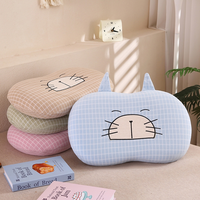 91家纺网 家纺一手货源 找家纺 金牛枕芯 2025新款猫耳朵记忆枕 枕头枕芯 组合图仅供展示不可下单