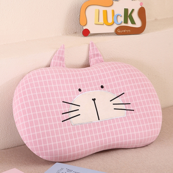 金牛枕芯 2025新款猫耳朵记忆枕 枕头枕芯 猫耳朵记忆枕-粉