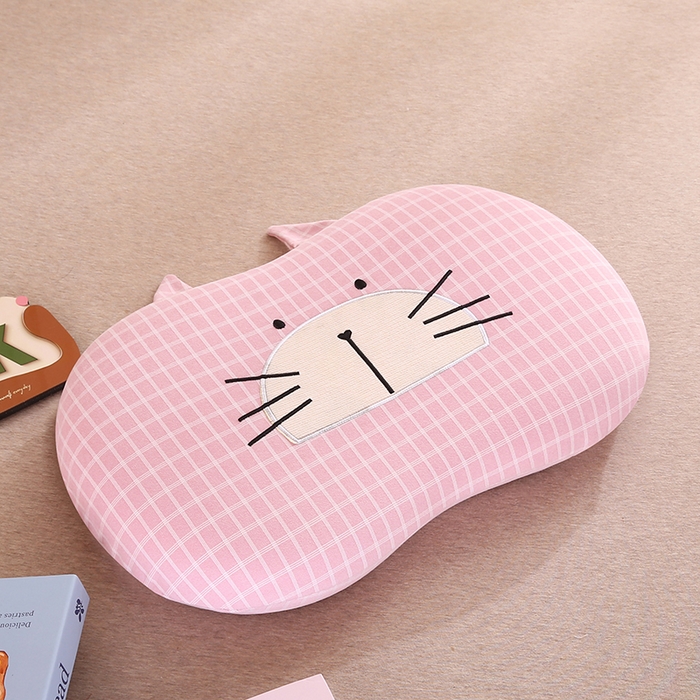 91家纺网 家纺一手货源 找家纺 金牛枕芯 2025新款猫耳朵记忆枕 枕头枕芯 猫耳朵记忆枕-粉