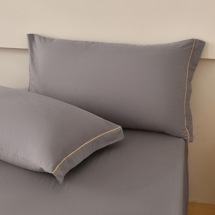 91家纺网 家纺一手货源 找家纺 宇彬家纺 2026直播爆款A类13374全棉纯棉母婴级一字绣纯色单被套 被套单件 简绣-绅士灰