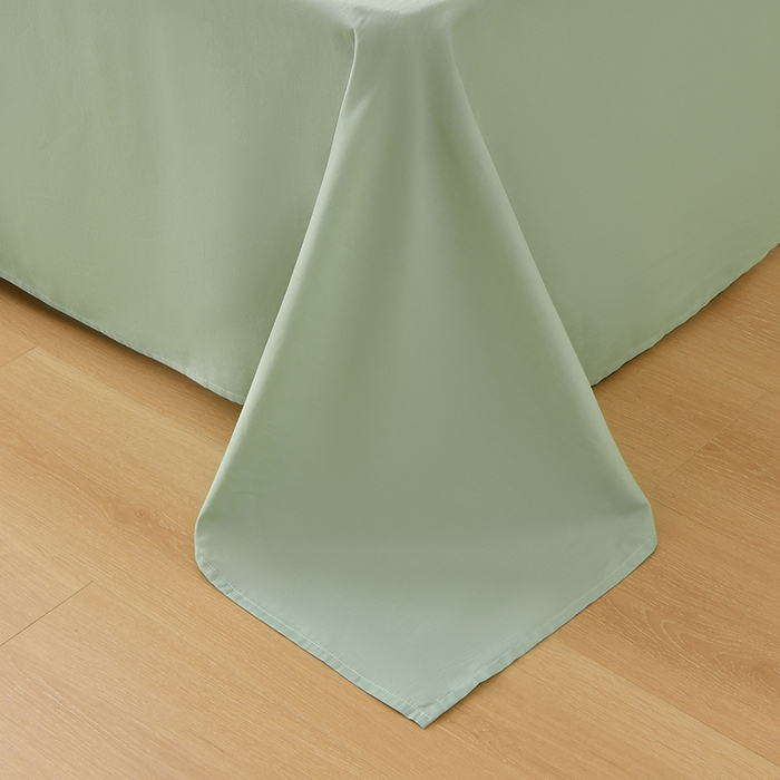 91家纺网 家纺一手货源 找家纺 宇彬家纺 2026直播爆款A类13374全棉纯棉母婴级一字绣纯色单被套 被套单件 简绣-炫彩绿