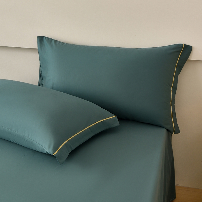 91家纺网 家纺一手货源 找家纺 宇彬家纺 2026直播爆款A类13374全棉纯棉母婴级一字绣纯色单被套 被套单件 简绣-摩卡绿