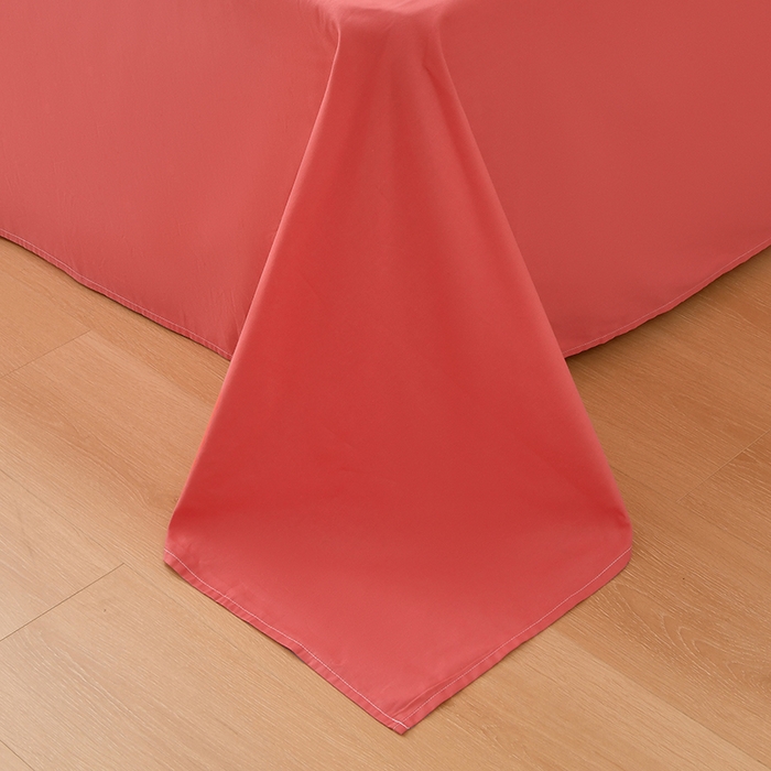 91家纺网 家纺一手货源 找家纺 宇彬家纺 2026直播爆款A类13374全棉纯棉母婴级一字绣纯色单被套 被套单件 简绣-宝石红