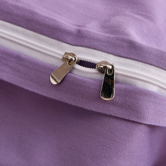 91家纺网 家纺一手货源 找家纺 宇彬家纺 2026直播爆款A类13374全棉纯棉母婴级一字绣纯色单被套 被套单件 简绣-典雅紫