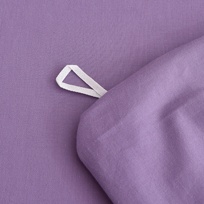 91家纺网 家纺一手货源 找家纺 宇彬家纺 2026直播爆款A类13374全棉纯棉母婴级一字绣纯色单被套 被套单件 简绣-典雅紫