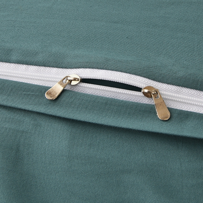 91家纺网 家纺一手货源 找家纺 宇彬家纺 2026直播爆款A类13374全棉纯棉母婴级一字绣纯色单被套 被套单件 简绣-摩卡绿