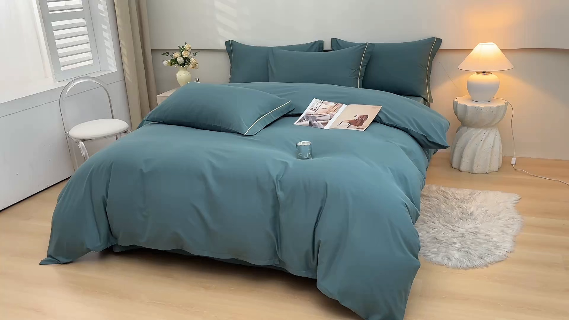 91家纺网 家纺一手货源 找家纺 宇彬家纺 2026直播爆款A类13374全棉纯棉母婴级一字绣纯色单被套 被套单件 简绣-摩卡绿