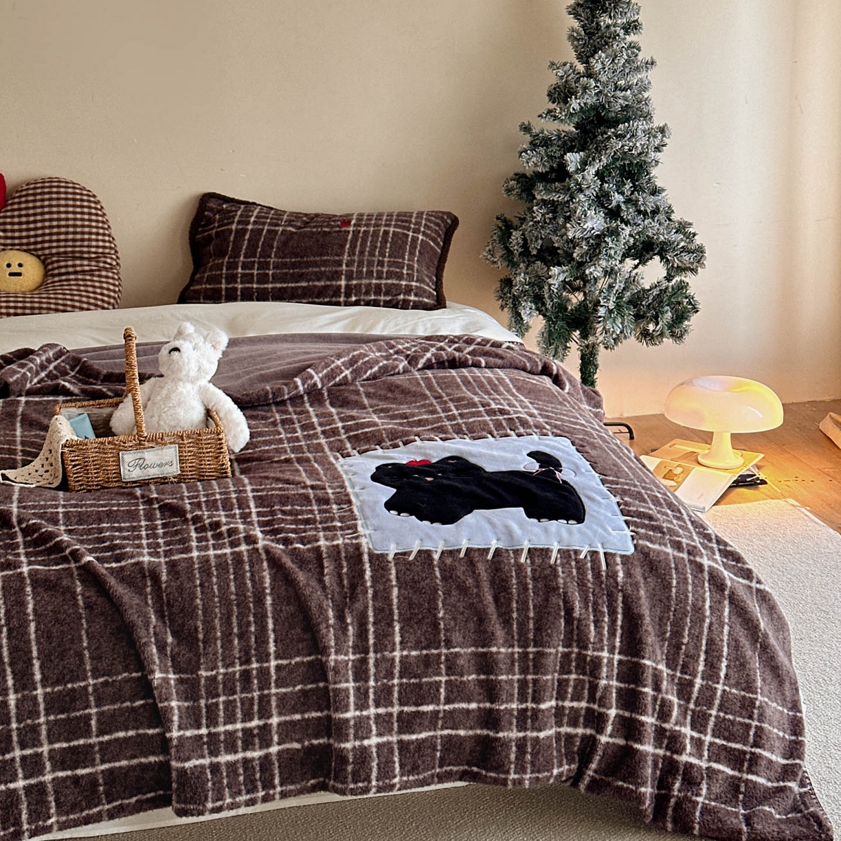 91家纺网 家纺一手货源 找家纺 （总）宇航家纺 2025新款美拉德色系仿羊毛绒牛奶绒毛毯盖毯办公毯