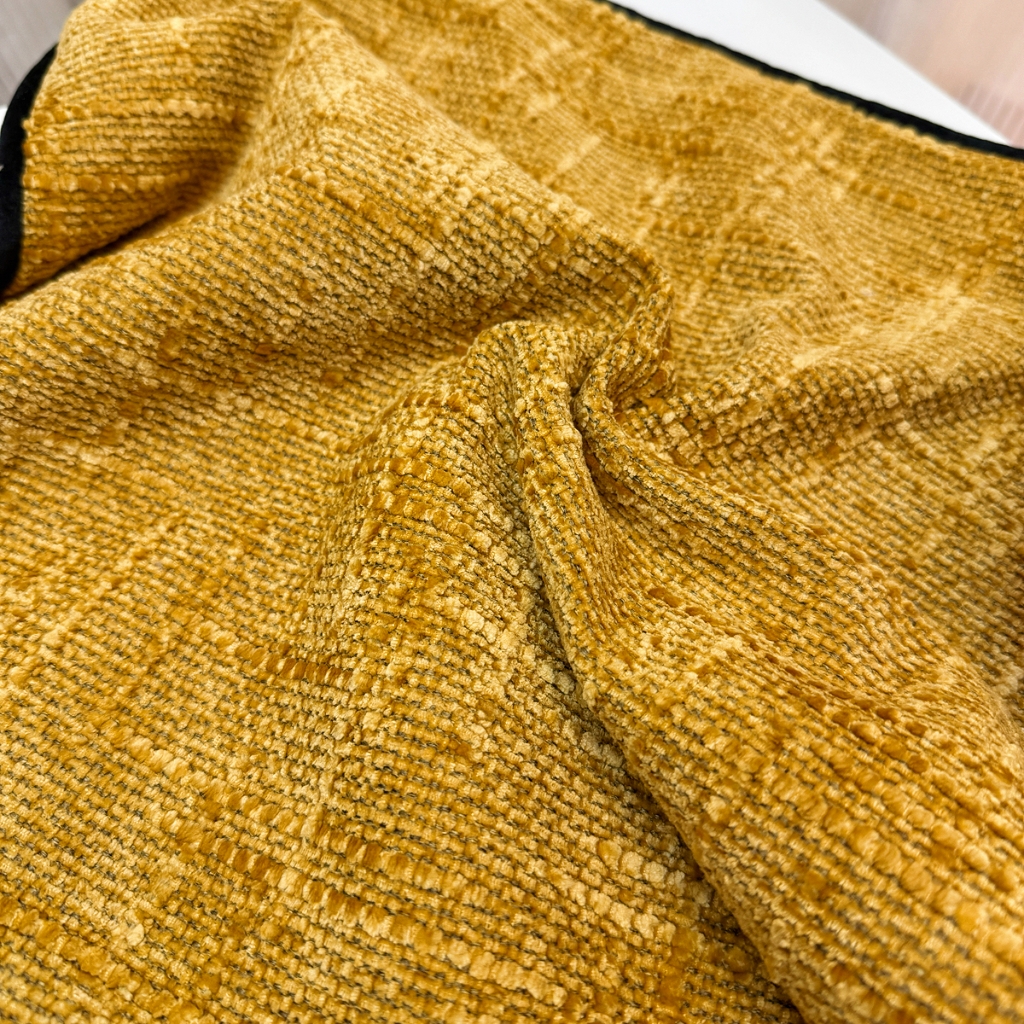 91家纺网 家纺一手货源 找家纺 爱家居 2025新款餐椅垫坐垫轻奢马蹄形四季通用雪尼尔防滑纯色椅子垫餐厅家用可拆洗【纯色雪尼尔坐垫常规有现货、其它规格可定制】 雪尼尔—暖黄