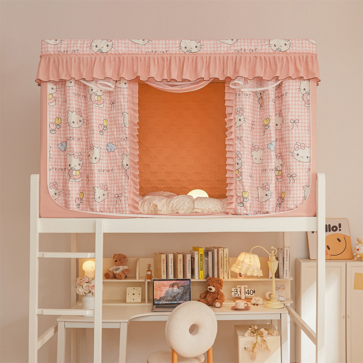 91家纺网 家纺一手货源 找家纺 （总）艾晶美家纺有限公司 2025新款学生宿舍遮光保暖蚊帐夹棉床帘蚊帐大学生宿舍蚊帐