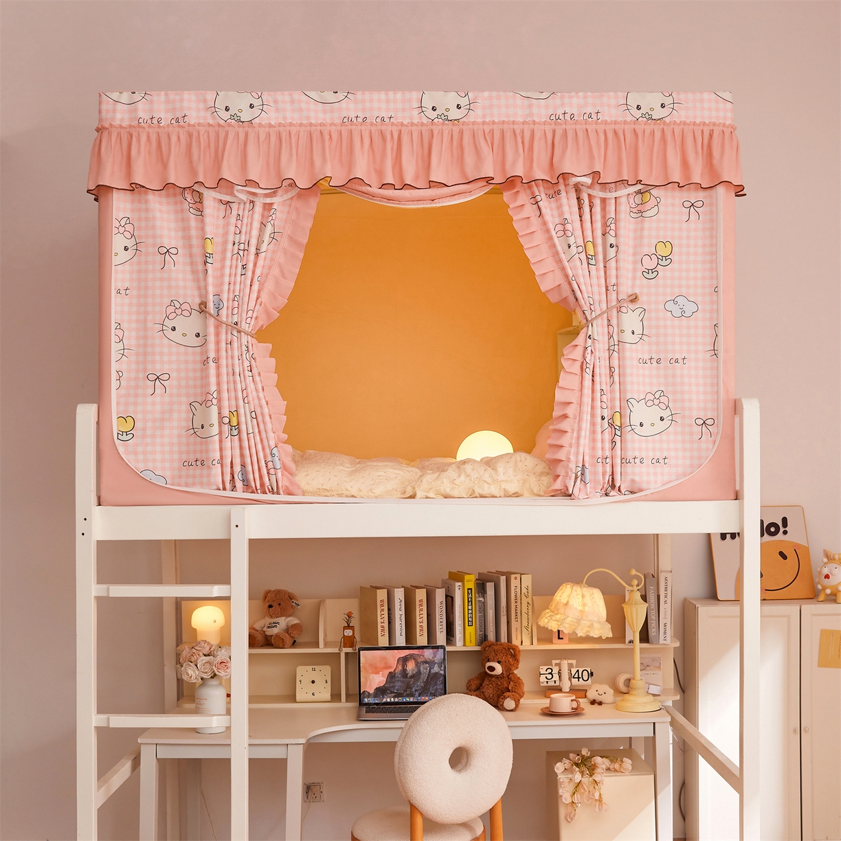 91家纺网 家纺一手货源 找家纺 （总）艾晶美家纺有限公司 2025新款学生宿舍遮光保暖蚊帐夹棉床帘蚊帐大学生宿舍蚊帐