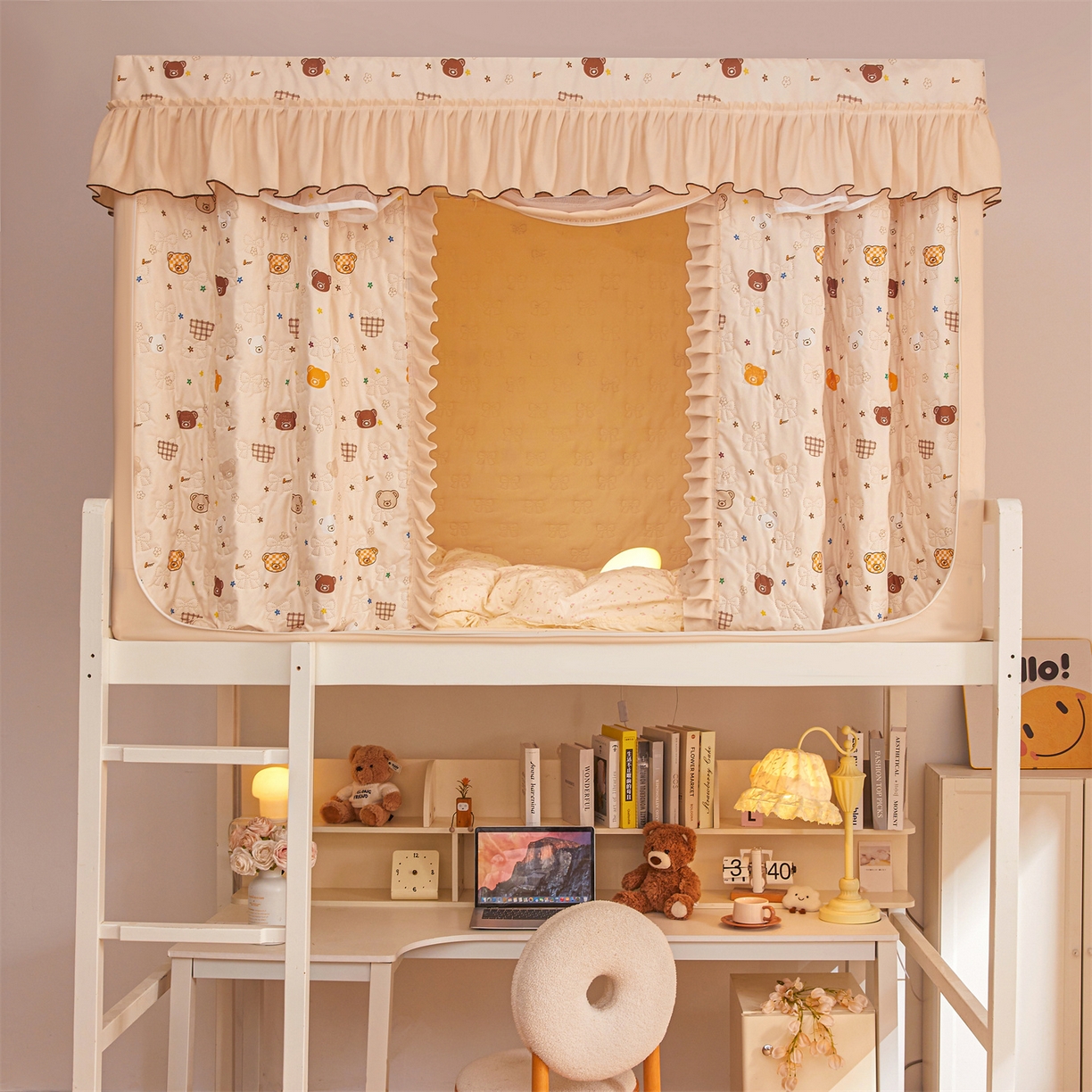 91家纺网 家纺一手货源 找家纺 （总）艾晶美家纺有限公司 2025新款学生宿舍遮光保暖蚊帐夹棉床帘蚊帐大学生宿舍蚊帐