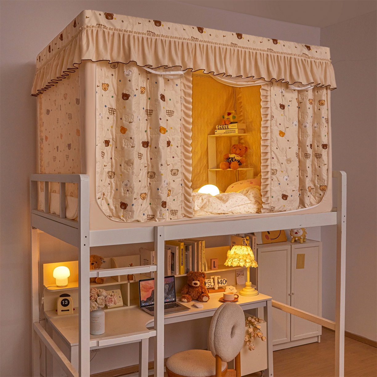 91家纺网 家纺一手货源 找家纺 （总）艾晶美家纺有限公司 2025新款学生宿舍遮光保暖蚊帐夹棉床帘蚊帐大学生宿舍蚊帐